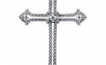 谢瑞麟Cross“命运之吻”系列 18K白色黄金配镶白色钻石吊坠(Cross“命运之吻”系列18K白色黄金配镶白色钻石吊坠Cross“命运之吻”系列18K白色黄金配镶白色钻石吊坠)吊坠