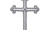 谢瑞麟Cross“命运之吻”系列 18K白色黄金配镶白色钻石吊坠(Cross“命运之吻”系列18K白色黄金配镶白色钻石吊坠Cross“命运之吻”系列18K白色黄金配镶白色钻石吊坠)吊坠