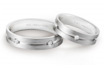 谢瑞麟ATELIER18K白色黄金镶嵌钻石对戒(18K白色黄金镶嵌钻石对戒18K白色黄金镶嵌钻石对戒)戒指