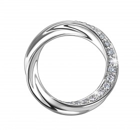 谢瑞麟18K白色黄金镶嵌钻石戒指 戒指