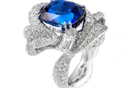 CINDY CHAO緞帶系列皇家藍藍寶石緞帶戒指