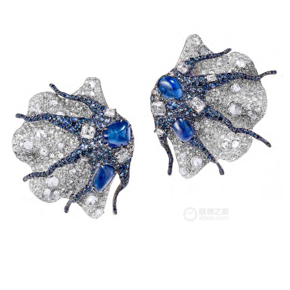 CINDY CHAO 海洋系列蓝宝石贝壳耳环耳饰