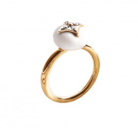 路易威登 白色宝石镶钻戒指 戒指