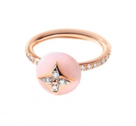 路易威登 粉色宝石镶钻戒指 戒指