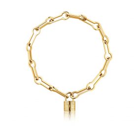Louis Vuitton Empreinte chain bracelet, pink gold (Q95620)