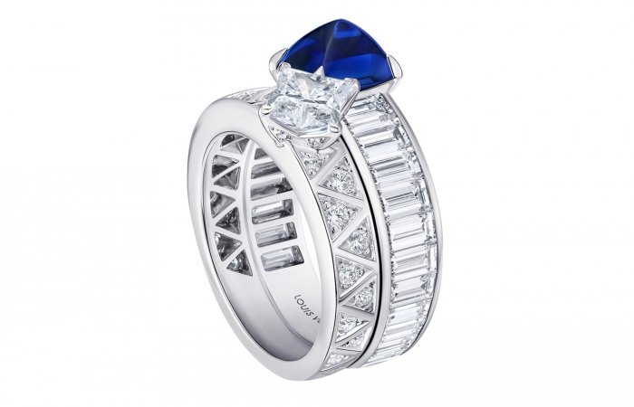 路易威登“匠艺心生”高级珠宝GRAVITE RING SIDE双层戒指