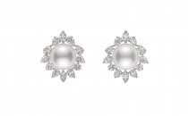 御木本MIKIMOTO 18K白金白南洋珍珠耳环配钻石(MIKIMOTO18K白金白南洋珍珠耳环配钻石MIKIMOTO18K白金白南洋珍珠耳环配钻石)耳饰