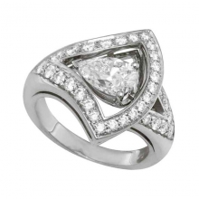 宝格丽DIVAS' DREAM DIVAS’DREAM高级珠宝系列铂金镶钻戒指