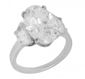 宝格丽 高级珠宝系列铂金钻石戒指 戒指