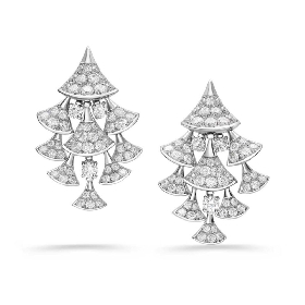 宝格丽DIVAS' DREAM DIVAS’DREAM高级珠宝系列白金镶钻石耳环