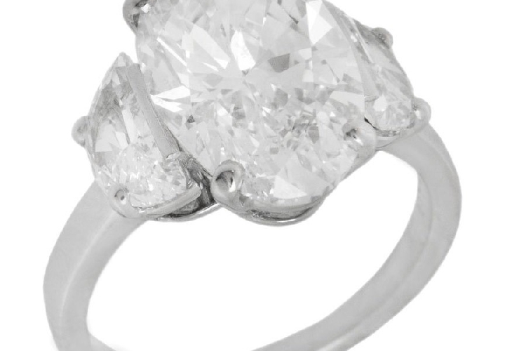宝格丽高级珠宝系列铂金钻石戒指