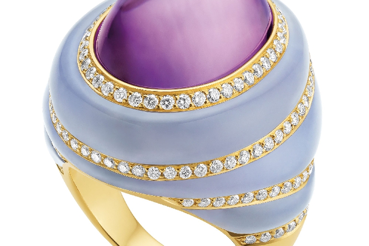 宝格丽紫水晶戒指
