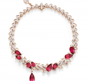 宝曼兰朵COLLEZIONE 1967 RIVIÈRE ZIGZAG RUBELLITES项链项链
