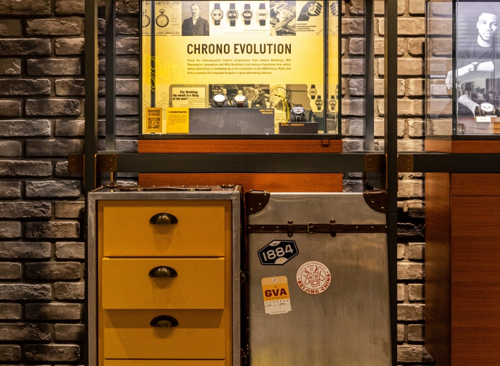 百年灵精品店·济南恒隆橱窗柜台